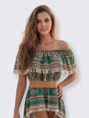Miss June - Blusa 'Caracas' en verde