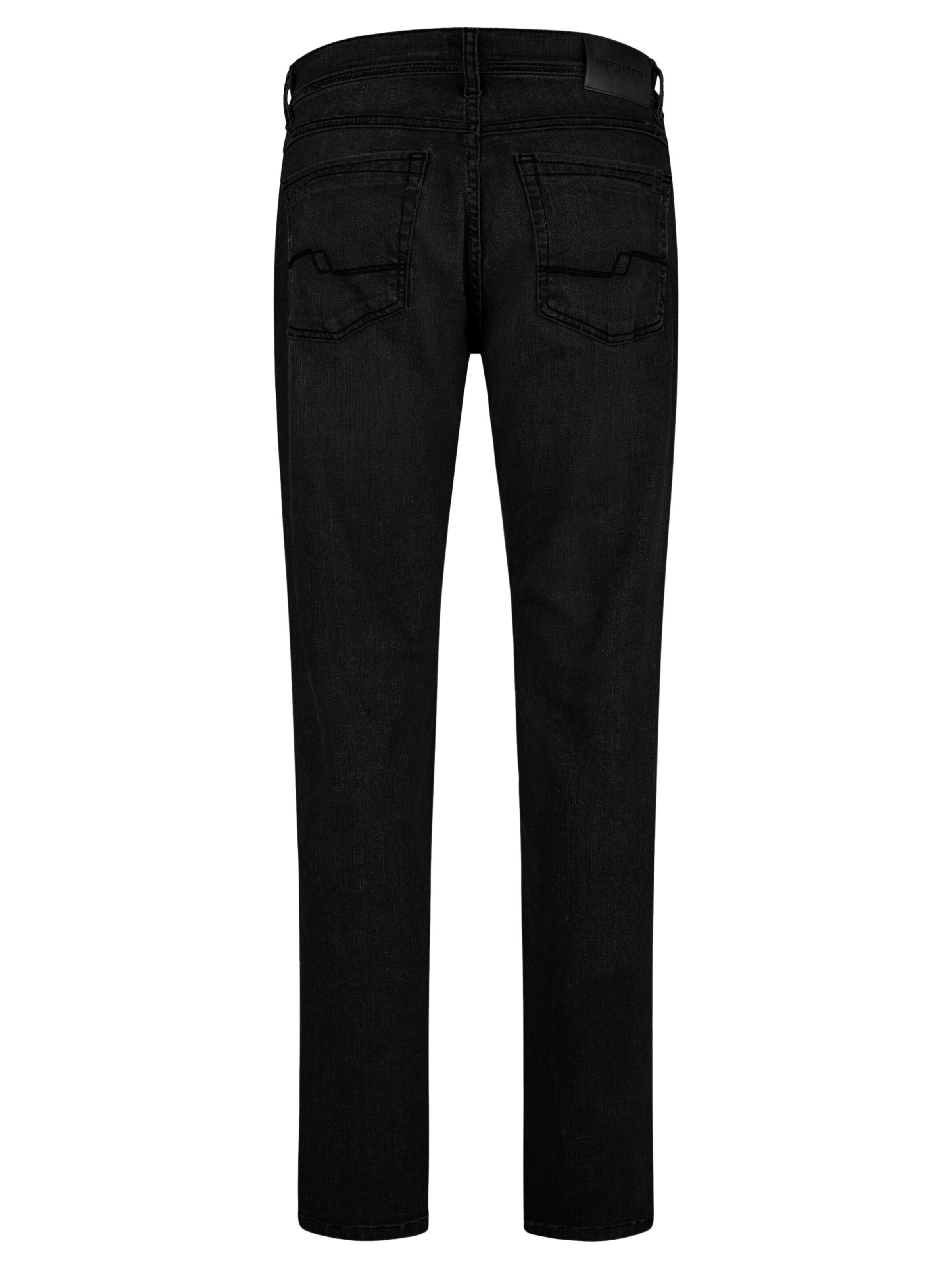 HECHTER PARIS Tapered Jeans in Zwart