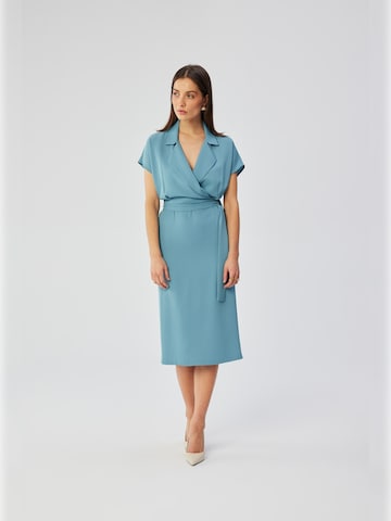 Stylove - Vestido camisero en azul