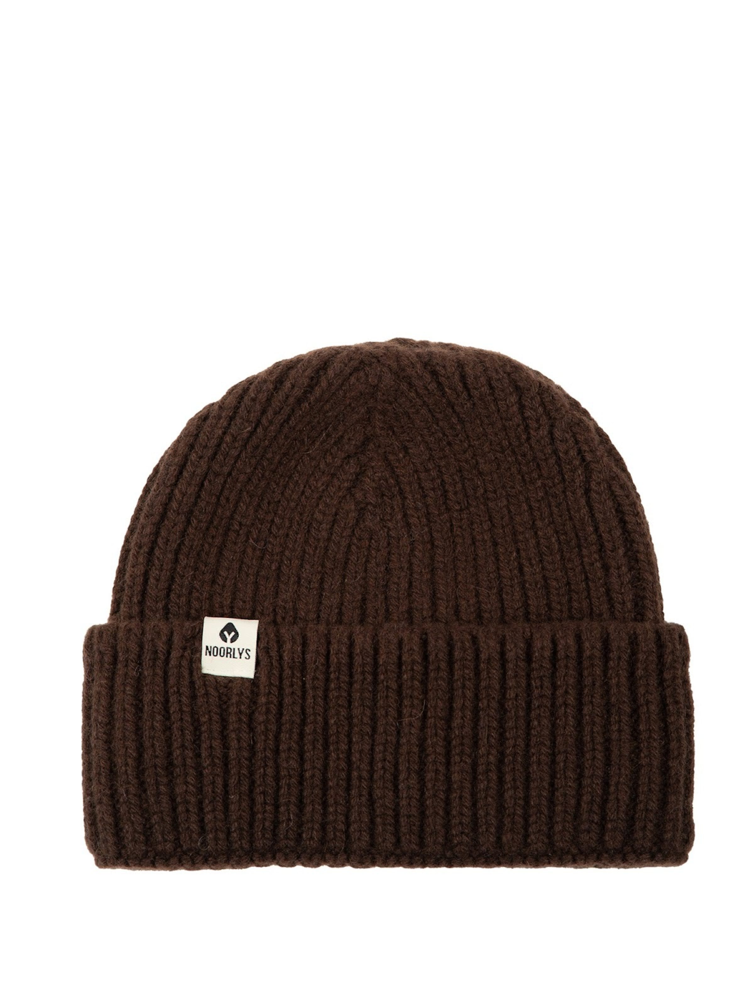 NOORLYS Beanie 'ALMA' in Brown: front