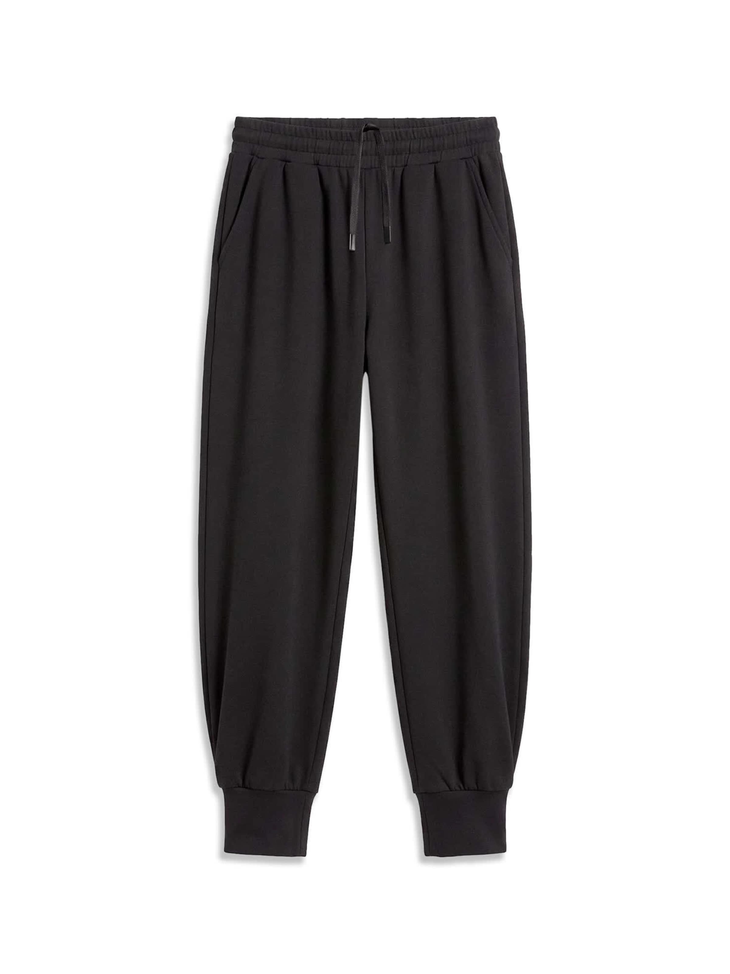 Gisela Tapered Bukser i sort: forside