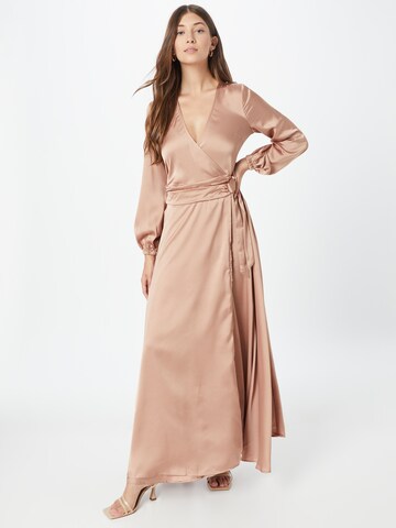 Nasty Gal Платье в Ярко-розовый: спереди