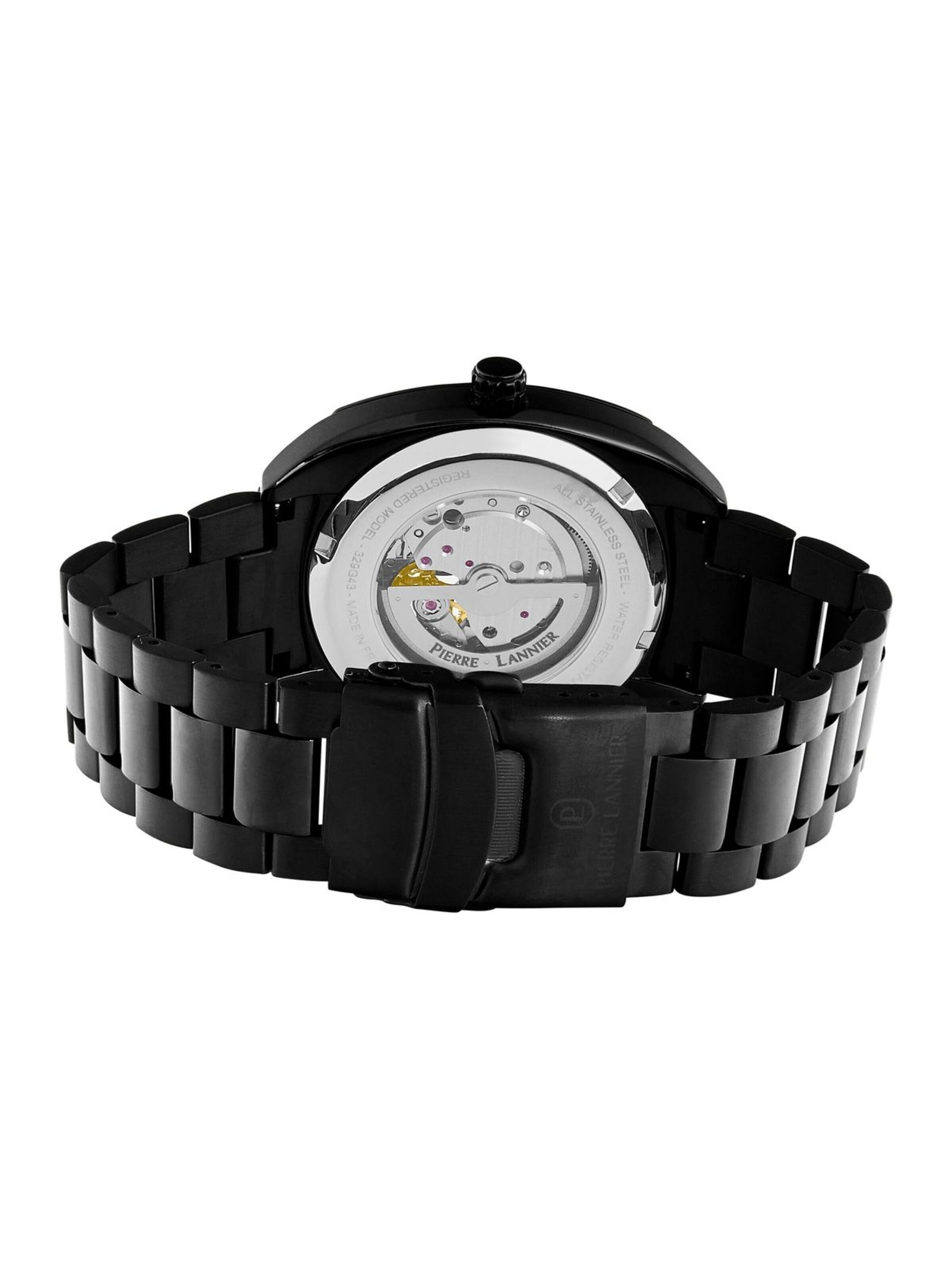 Montre à affichage analogique 'Pierre Lannier - Automatic watch Arcadius - Automatic watch movement - Watch case width: 42.5 mm' Pierre Lannier en noir