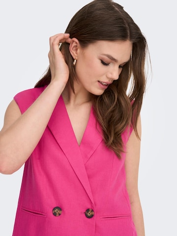 ONLY Suit Vest 'Caro' in Pink