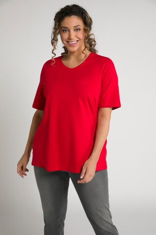 T-shirt Ulla Popken en rouge : devant