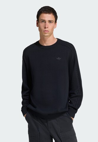 ADIDAS ORIGINALS Trui 'Essentials' in Zwart: voorkant