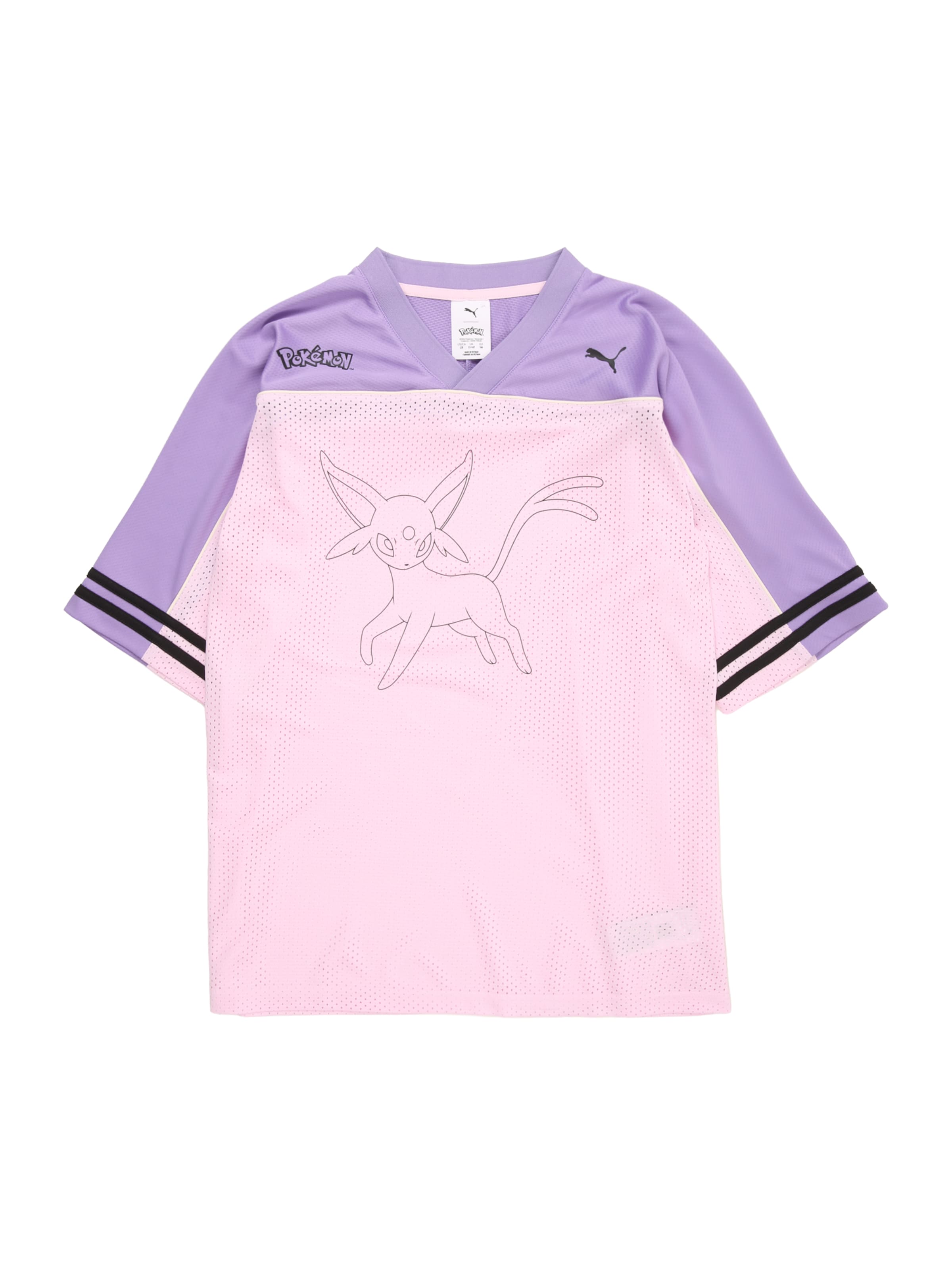 PUMA Тениска ''Puma x Pokemon' в лилав: отпред