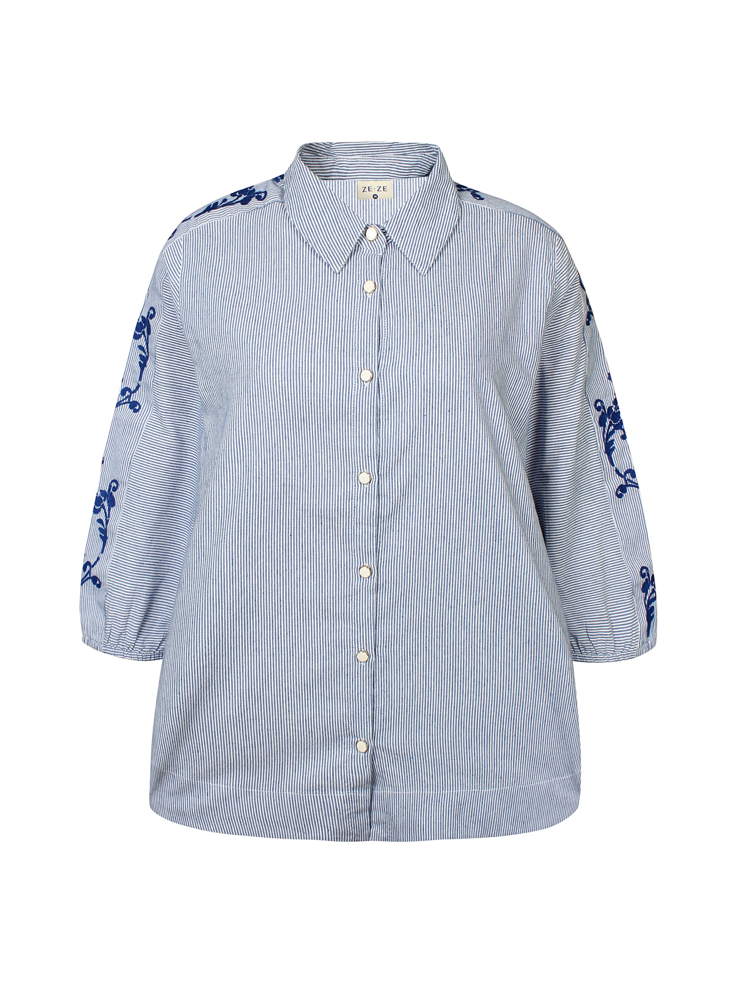 ze-ze Shirts 'Gry 203' i blå: forside