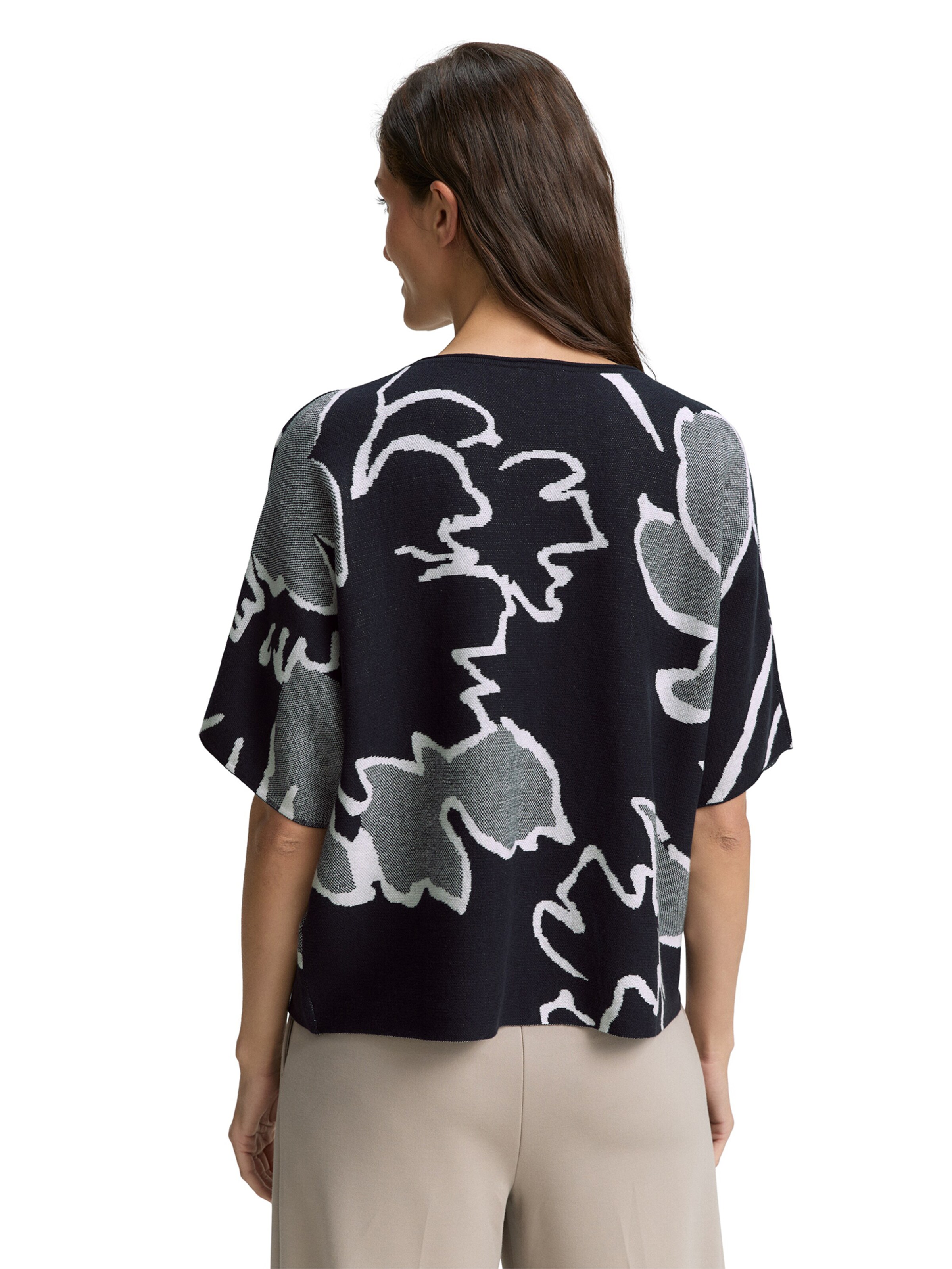 TOM TAILOR Sweater in Black