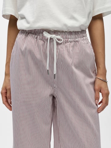 Loosefit Pantalon 'OBJEtsy' OBJECT en blanc