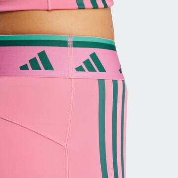 ADIDAS PERFORMANCESkinny Sportske hlače 'Hyperglam' - roza boja