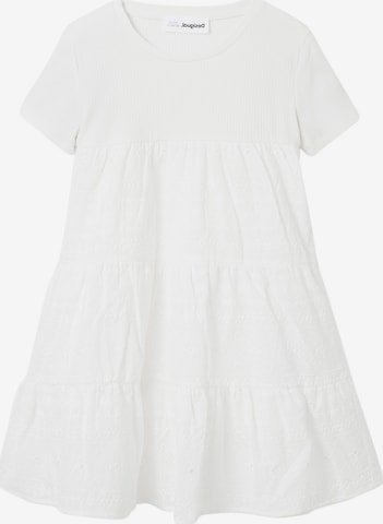 Desigual - Vestido en blanco: frente