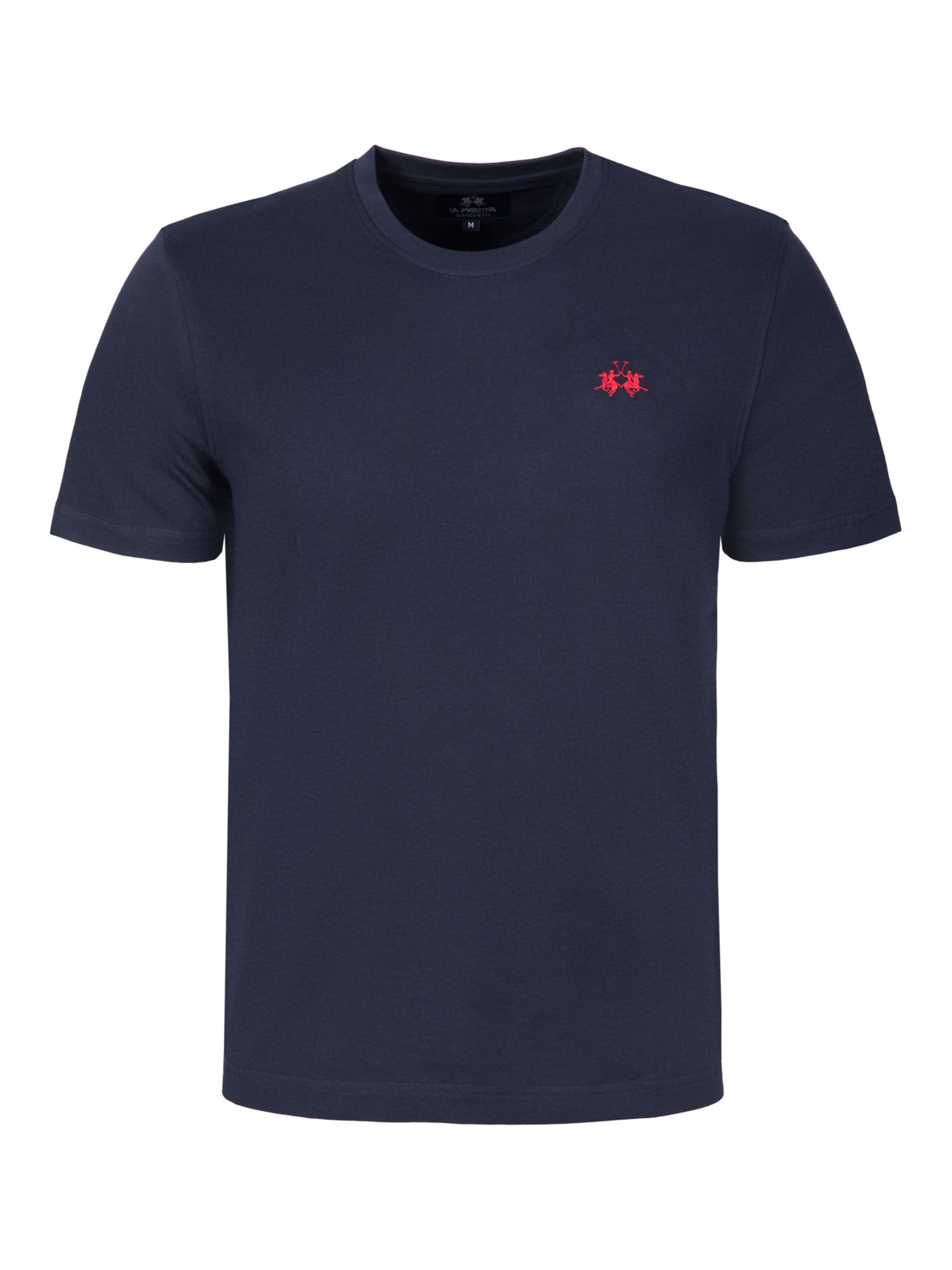 La Martina T-Shirt 'Ccmr14' in Blau: Vorderseite
