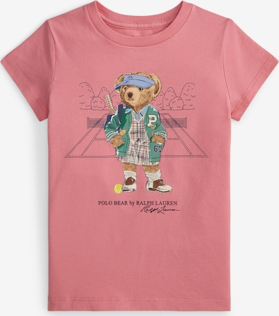 Polo Ralph Lauren Majica u tamno bež / tamno plava / zelena / svijetloroza, Pregled proizvoda