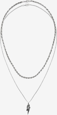 Pull&Bear Necklace in Silver: front