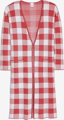 MADELEINE Between-Seasons Coat in Red: front