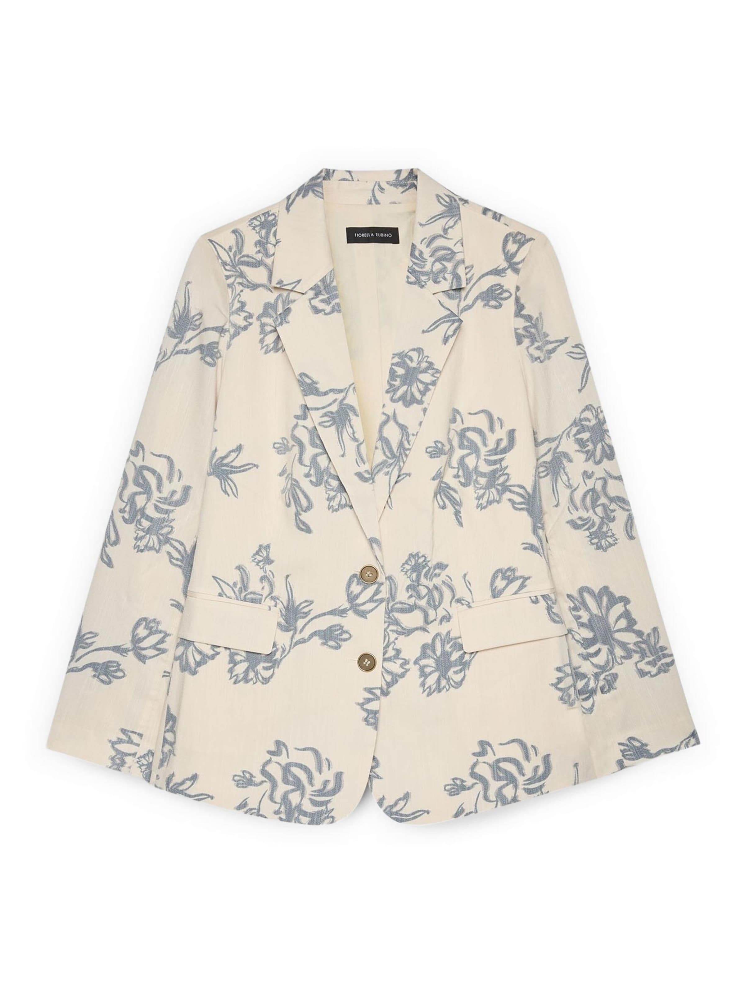 Blazer Fiorella Rubino en beige : devant