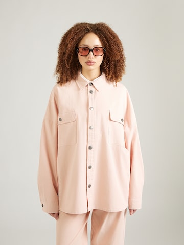 Karo Kauer Bluse in Pink: Vorderseite