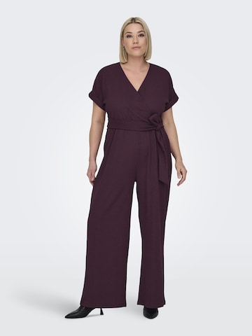 ONLY Carmakoma Jumpsuit 'IBENA' in Lila: voorkant