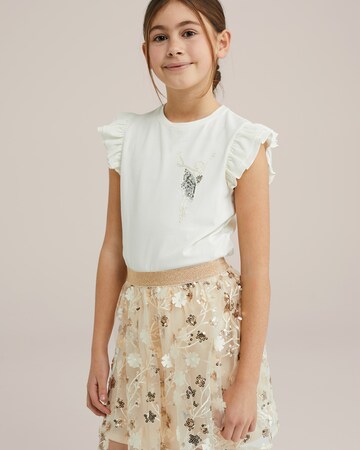 WE Fashion Tričko – bílá: přední strana