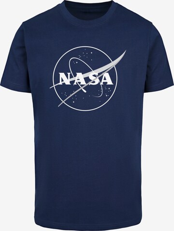 Merchcode Shirt 'NASA - Galaxy' in Blauw: voorkant