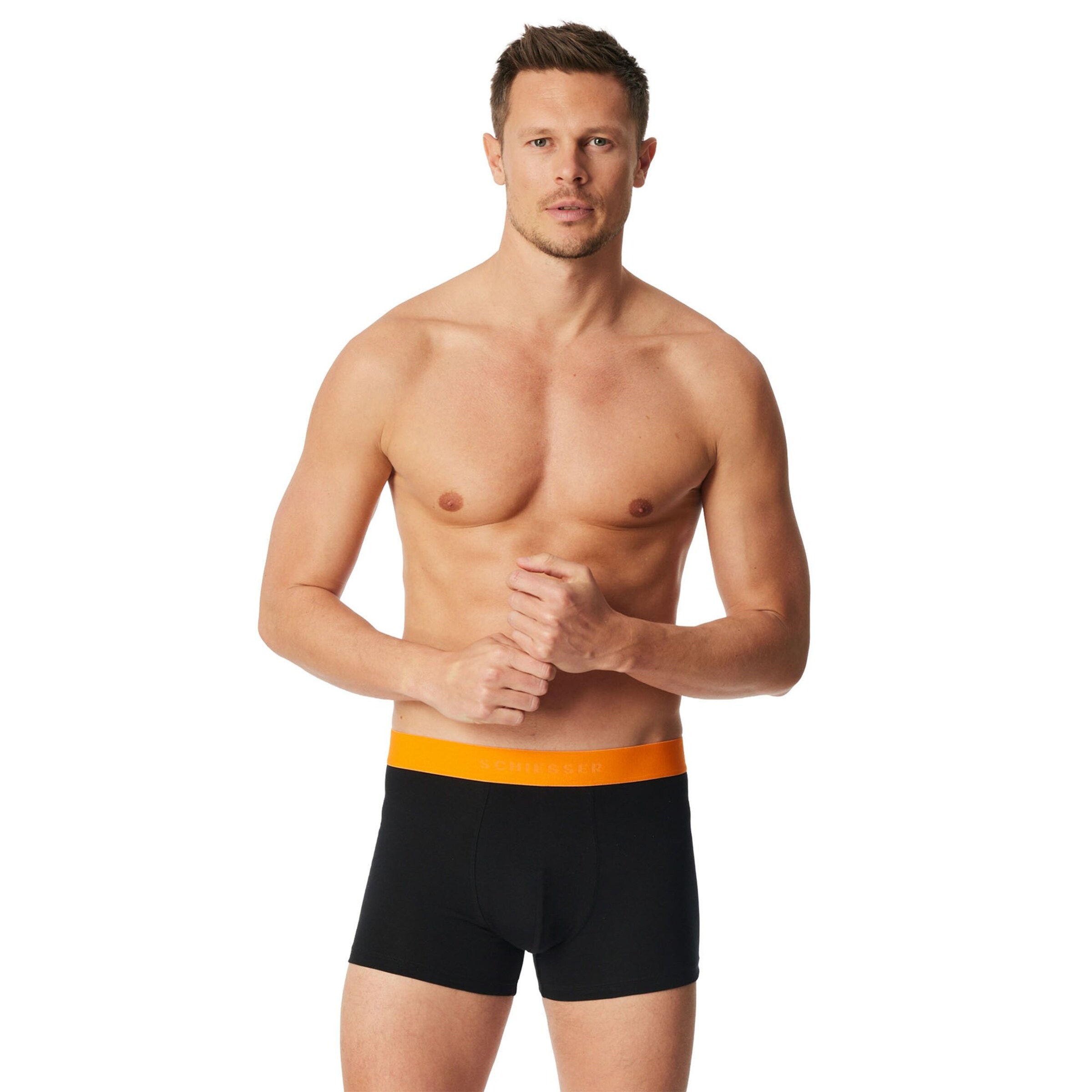 SCHIESSER Boxer shorts in Black: front