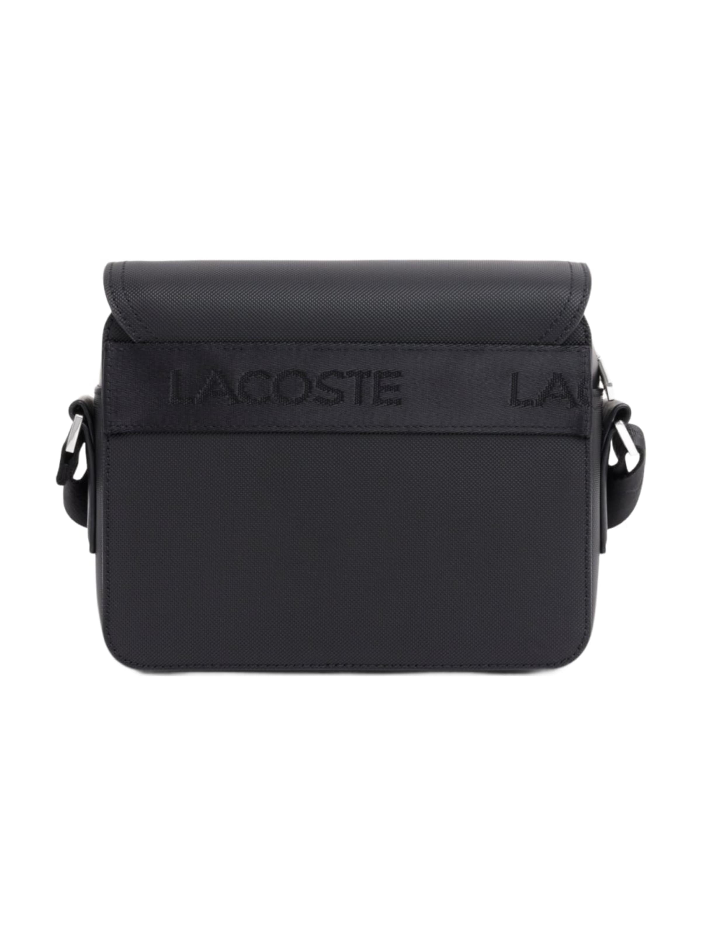 Borsa a tracolla 'Lacoste Petit sac messenger Homme Langon Petit Piqué Noir' di LACOSTE in nero