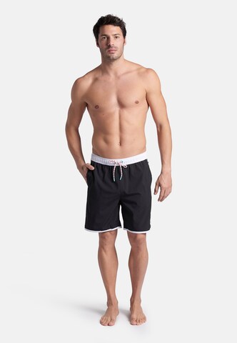 ARENA Board Shorts 'ICONS TEAM STRIPE' in Black