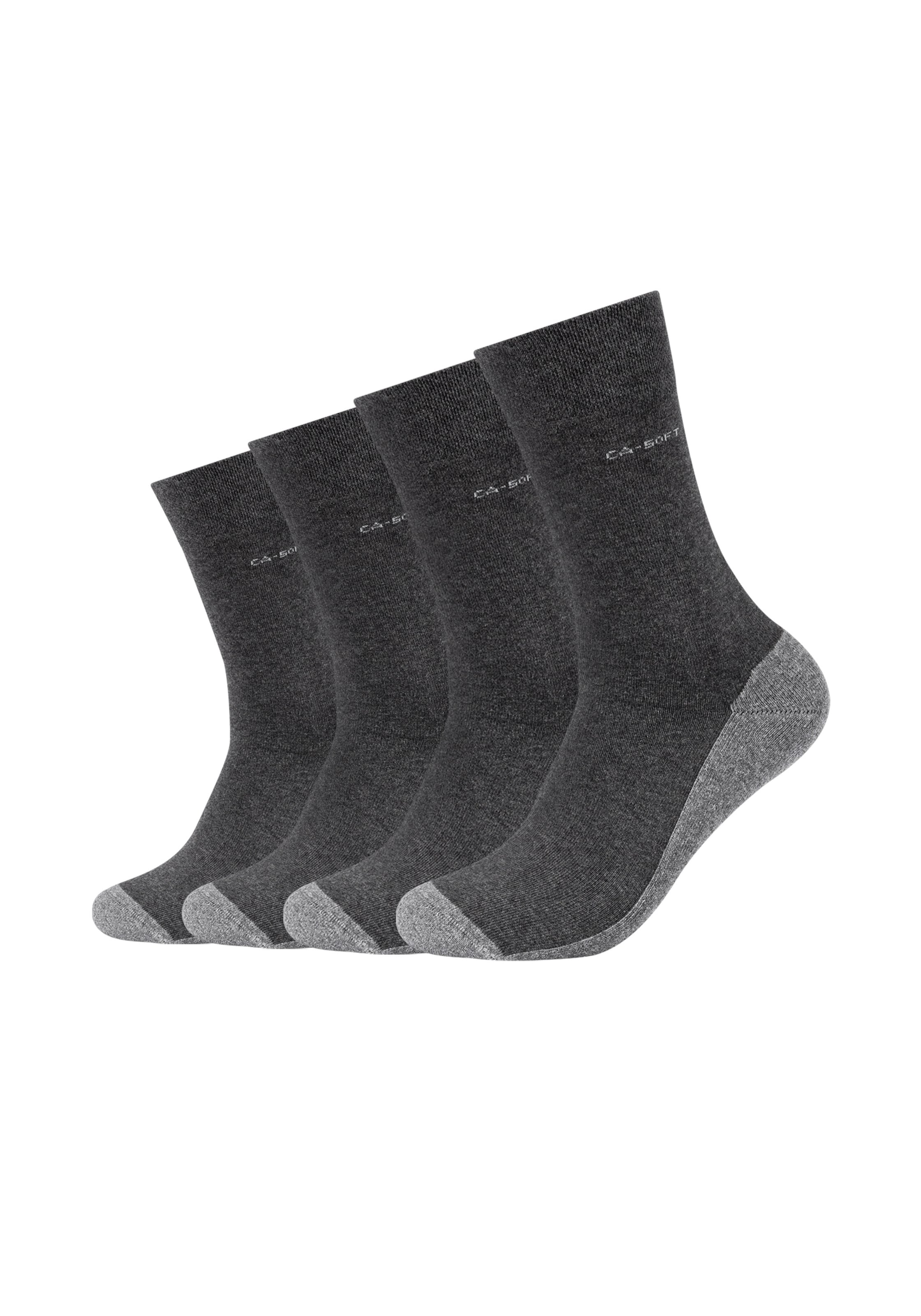 camano Socks in Grey: front