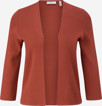 Cardigan s.Oliver BLACK LABEL en orange : devant