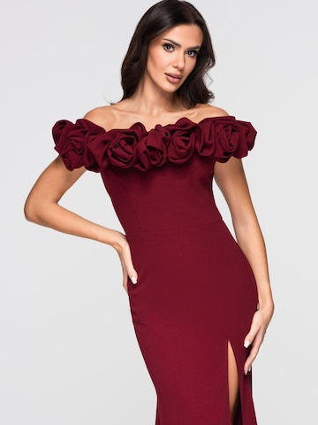 Ombre Avondjurk in Rood