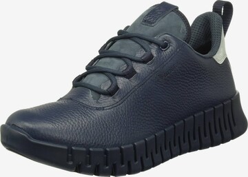ECCO Athletic Lace-Up Shoes in Blue: front