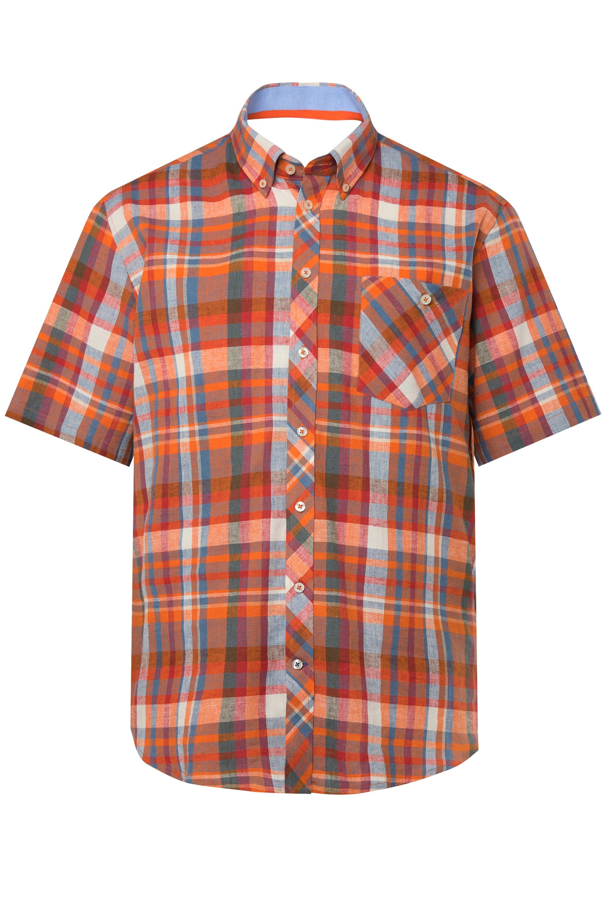 Boston Park Regular fit Overhemd in Oranje: voorkant