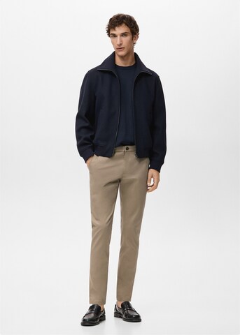 MANGO MAN Slim fit Chino Pants 'Barna' in Beige