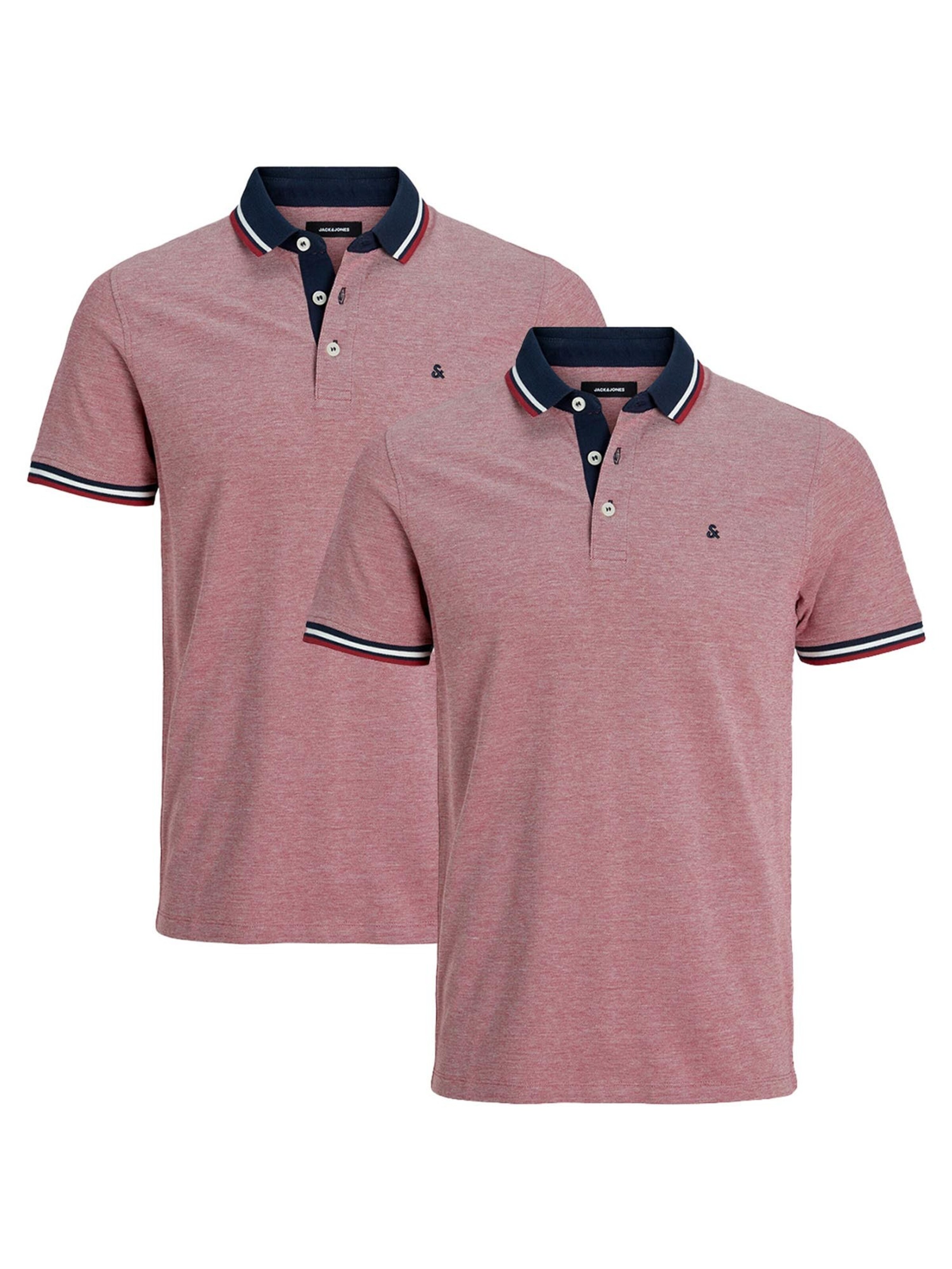 JACK & JONES Shirt 'Paulos - Slim Fit' in Red: front