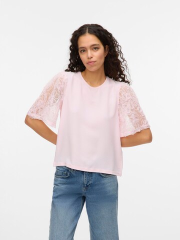 VERO MODA Shirt 'VMNina' in Roze: voorkant