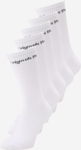 Chaussettes 'VESTERBRO' JACK & JONES en blanc : devant