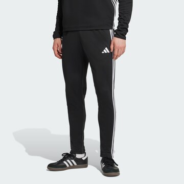 Coupe slim Pantalon de sport 'Tiro 25 Essentials' ADIDAS PERFORMANCE en noir : devant