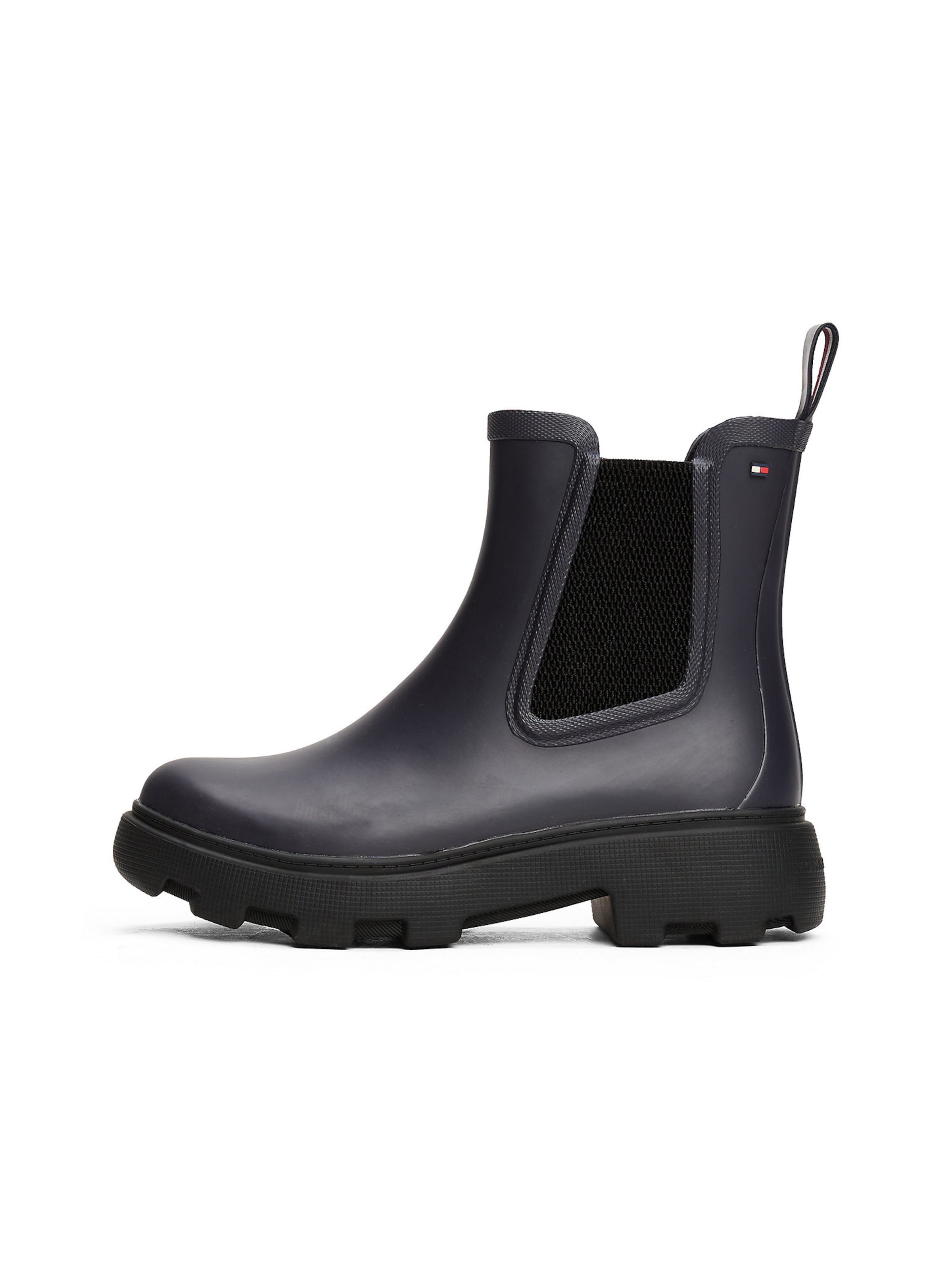 TOMMY HILFIGER Rubber boot in Blue: front