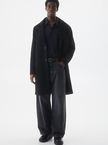 Pull&Bear Between-seasons coat in Black