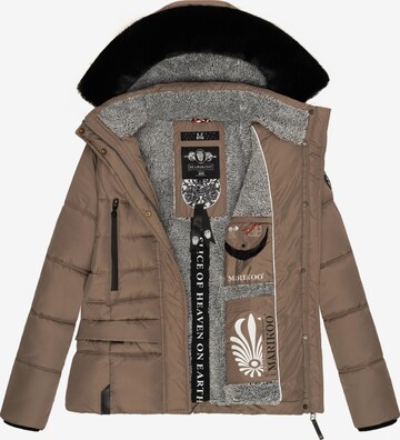 MARIKOO Winter Jacket 'Loveleen' in Brown