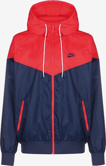 Nike Sportswear Veste mi-saison 'Heritage Essentials' en bleu nuit / grenadine, Vue avec produit