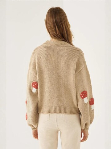 Hiccup Gebreid vest in Beige