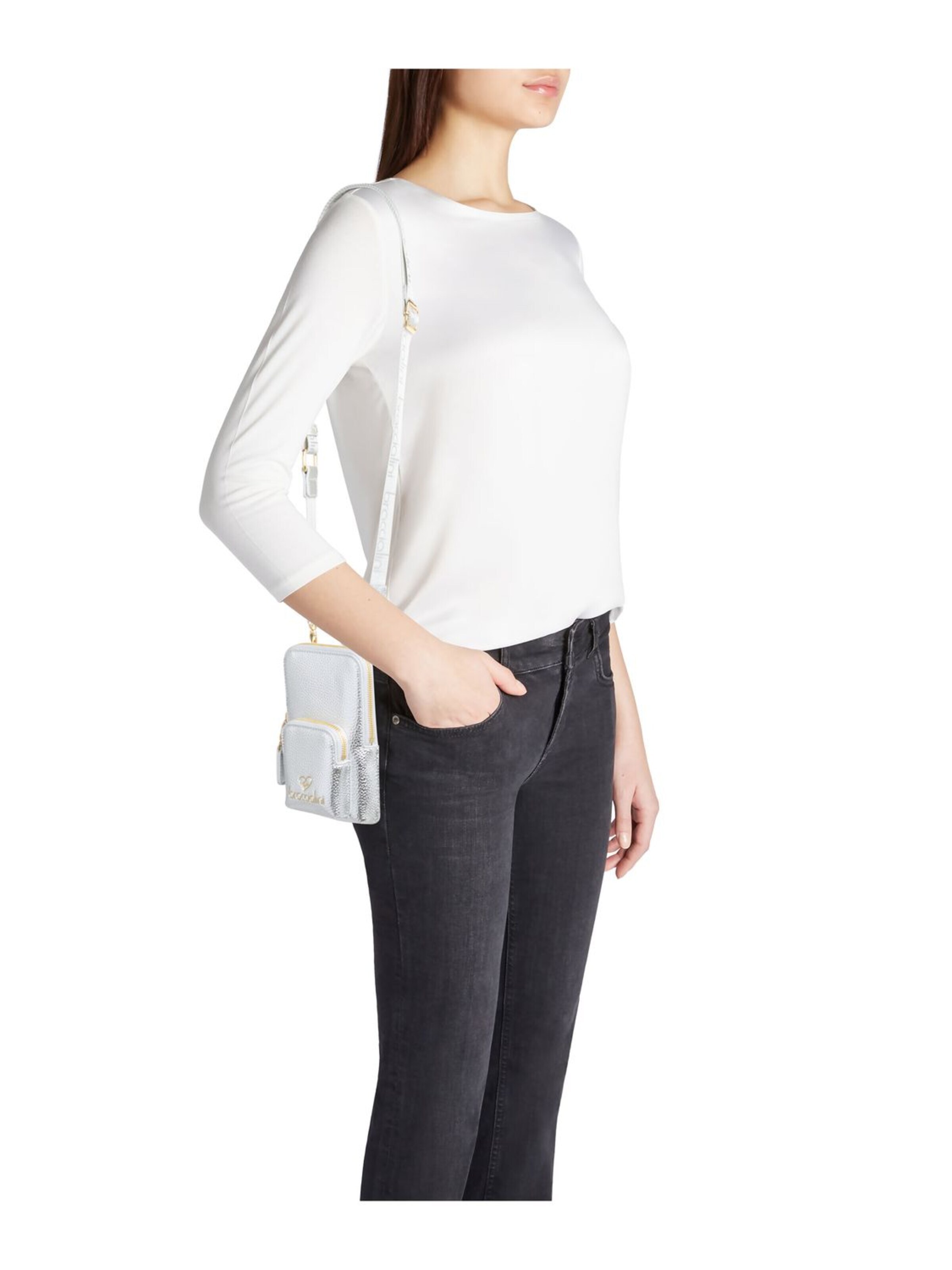 Braccialini Crossbody Bag 'Jinny' in Silver