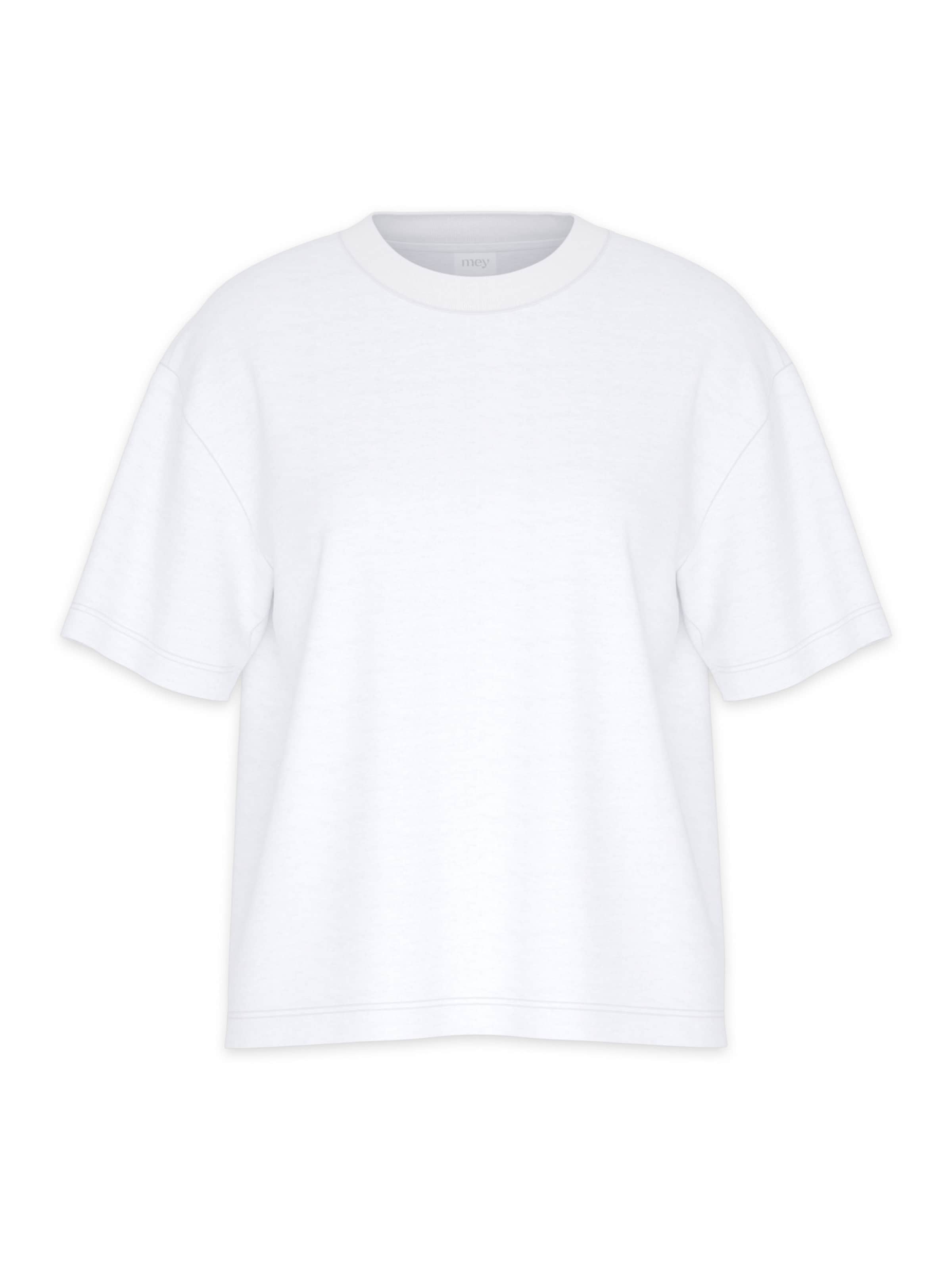Mey Schlafshirt 'Solid Love' in Weiß: Vorderseite