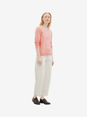 TOM TAILOR DENIM Sweatshirt in Pink