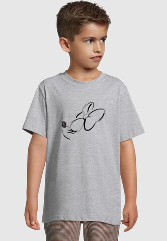 ABSOLUTE CULT Shirt 'Minnie Mouse - Nose Up' in Grijs: voorkant