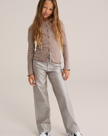 WE Fashion Široký strih Džínsy - Ružová