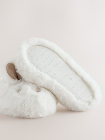 Pantoufle Next en blanc