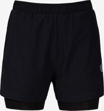 MOROTAI Skinny Workout Pants ' Kansei Shorts ' in Black: front